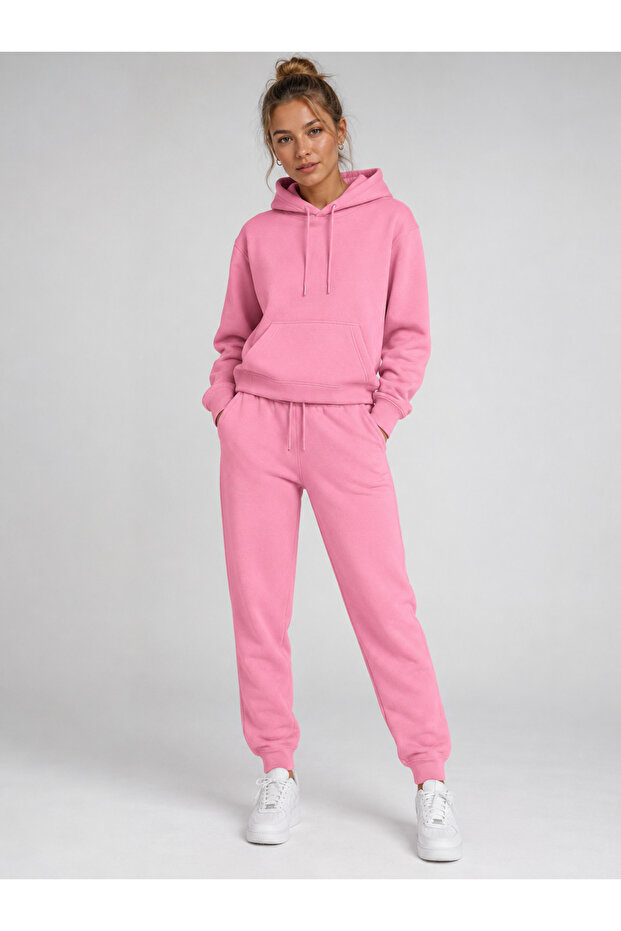 Thick Cotton Oversize Basic Tracksuit Set