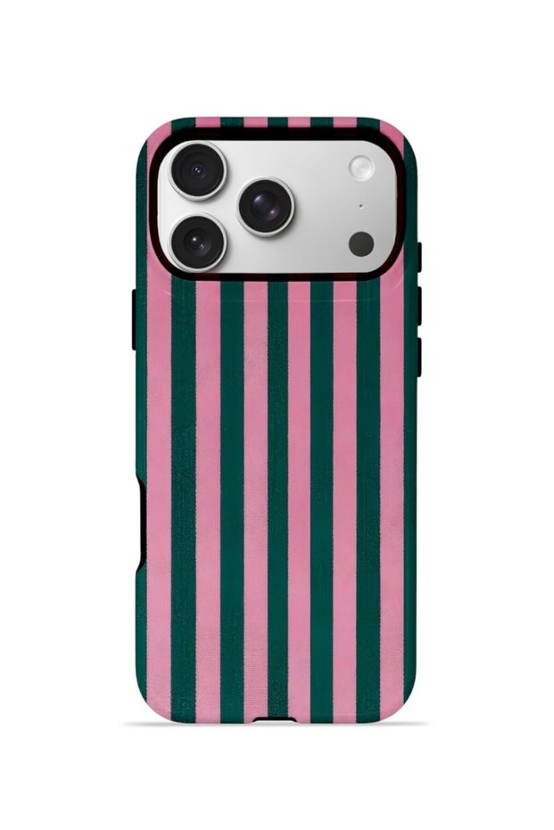 iPhone 17 Pro Max Vorian Double Layer Case Pink Navy Cabana