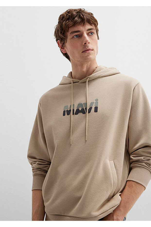 سويت شيرت بيج مطبوع عليه شعار 0S10395-70004