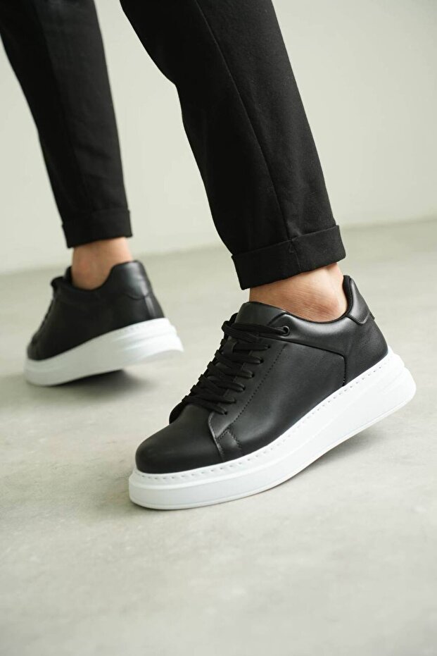 Kb-B2 Kuback Black Leather Casual Men's Shoes