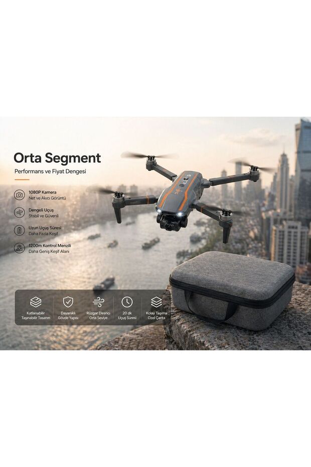 PeacHTec PEACHTECH R22 Drone | WiFi Kamera Canlı Görüntü | Stabil Uçuş | LED Işıklı | Kolay Kullanım