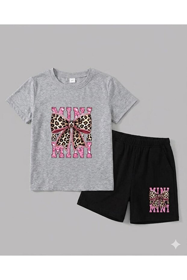 Girls' Minimini Printed T-Shirt and Shorts Set