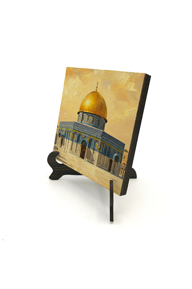 Jerusalem, Al-Aqsa Mosque, Dome of the Sahra Printed Mdf Tabletop 10X10 1G-Ks8