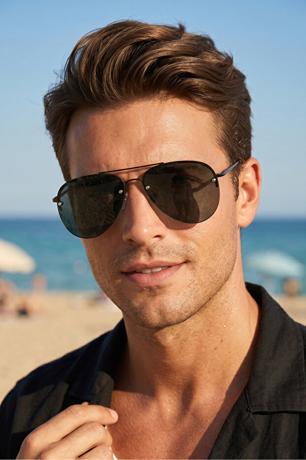 Damla Model Men's Unisex Sunglasses Bl1936Y