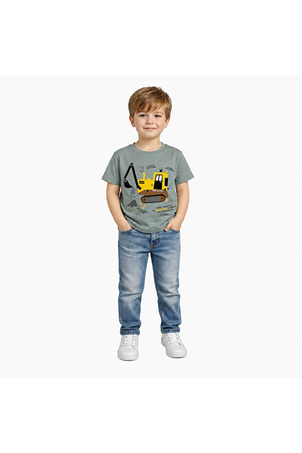 1-4 Years Old Boy's 95% Cotton T-Shirt