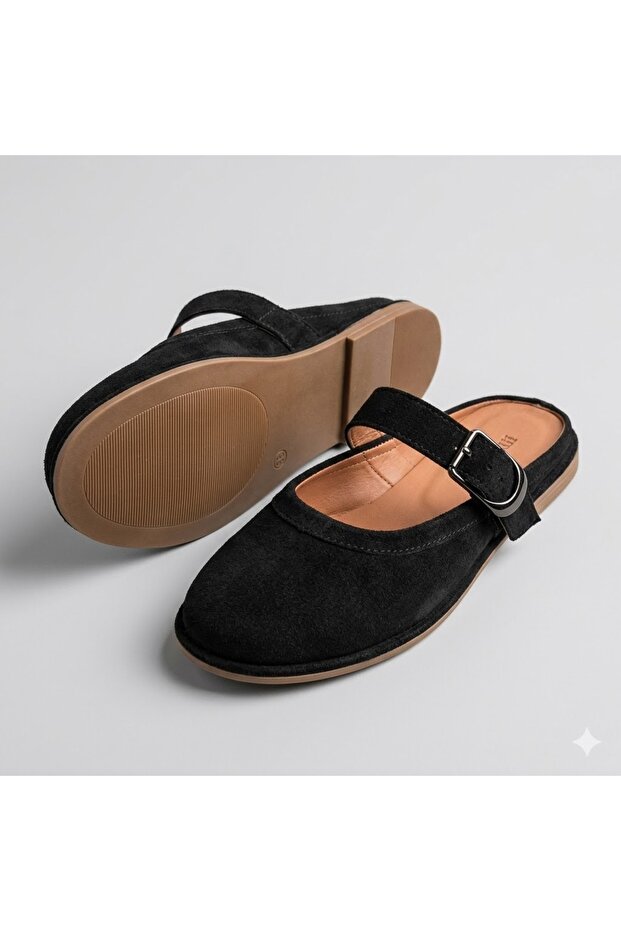(Park Moda) Closed Toe Casual Women's Slippers Black