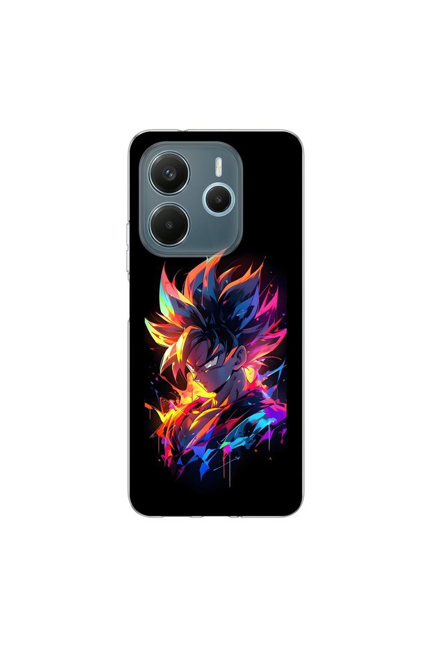 Redmi Note 14 Compatible Anime 5/2 Design Transparent Case