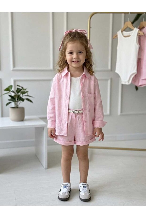 Shirt ©️ Pants 4-Piece Girls' Set