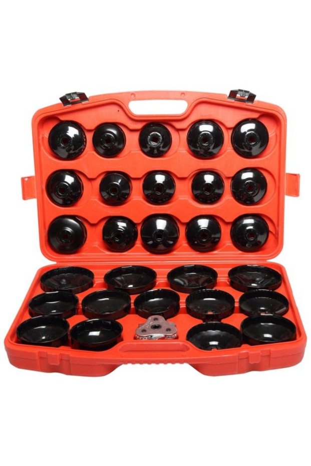 Adapter-adjustable oil filter wrench set - 30p.