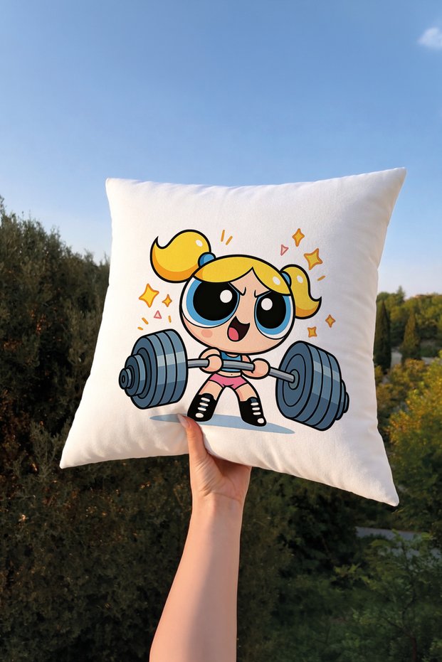 Power Puff Girls Film & Anime Throw Pillow Cover 43X43 – Modern Gamer Room Decor Pillowcase