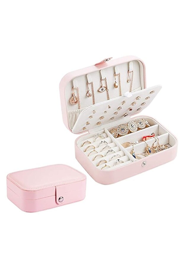 Travel Jewellery Organizer Box - Compact and Elegant Storage Case for Accessories
