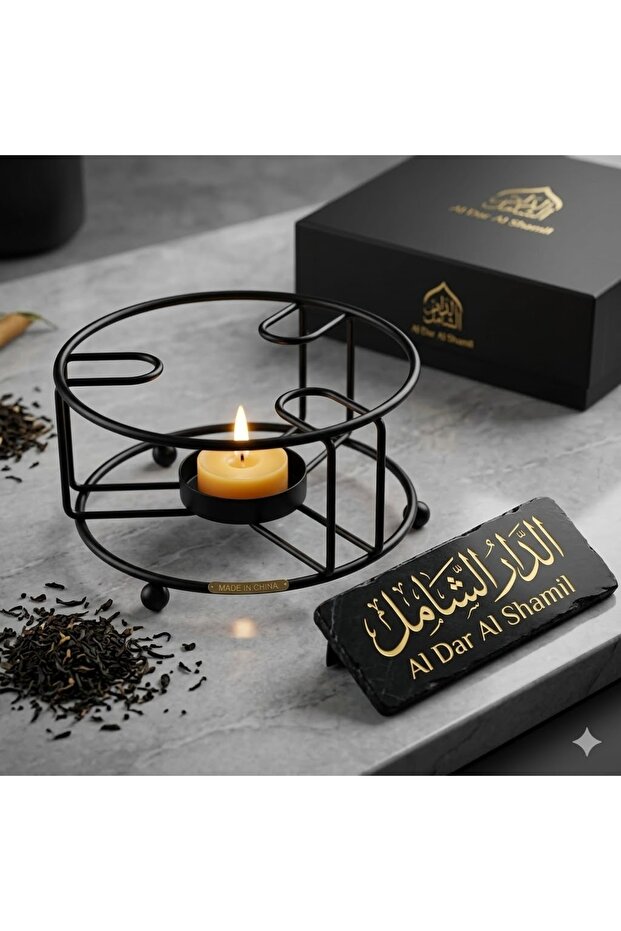 شمعدان براد اسود مدور - 1