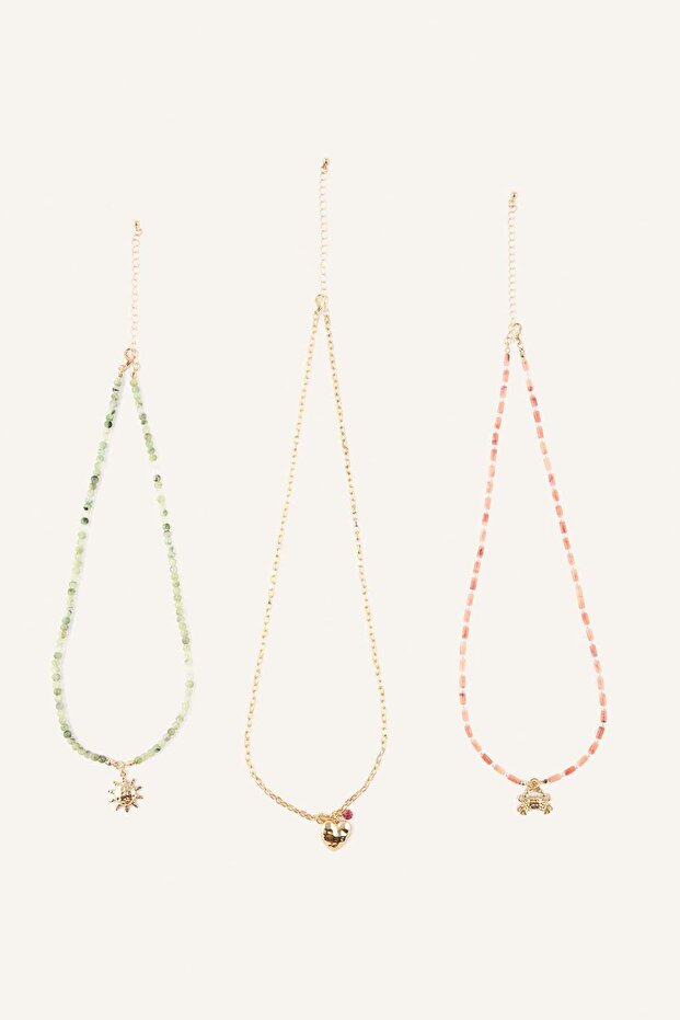 Women's 3-Piece Necklace Set H4302Axns