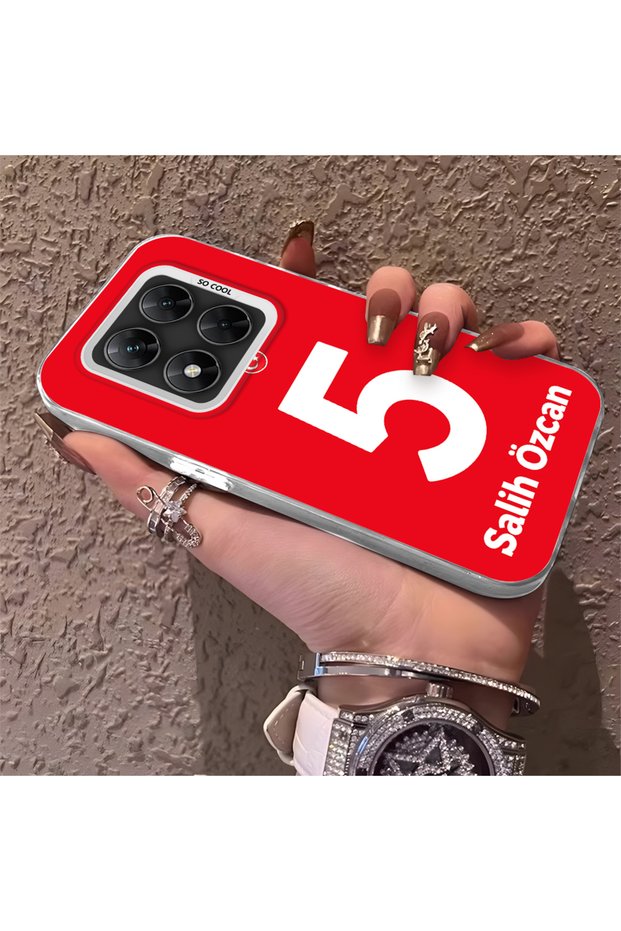 Silicone Edge Hard Back Phone Case Compatible with Poco X7 5g Salih Özcan