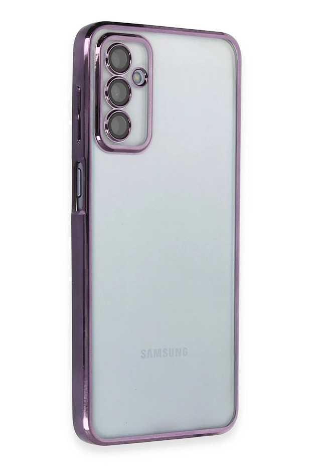 Ilkeshop New Galaxy M23 Case with Lens Silicone (124355) - Purple
