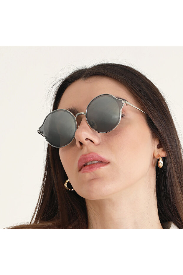 Spenser Silver Mirrored Women's Sunglasses