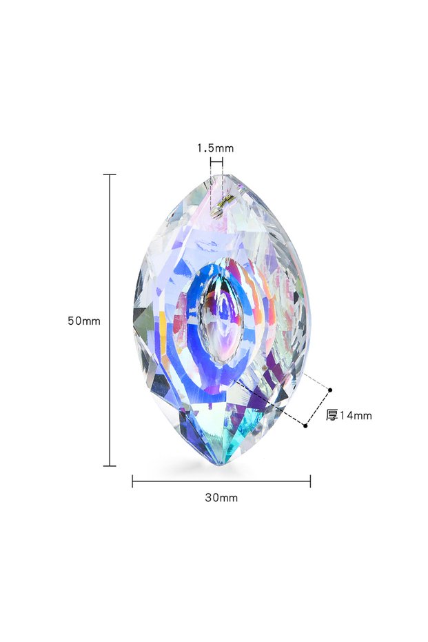 XMY Polish AB Color Crystal Glass Prism Pendants Hanging Suncatcher Accessories Rainbow Maker Orname