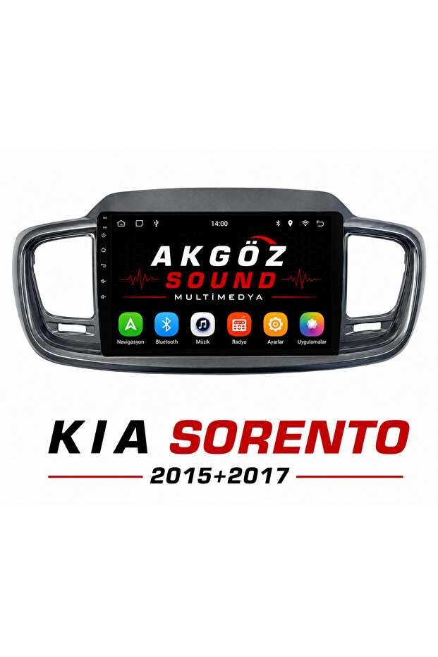إطار الوسائط المتعددة KIA SORENTO 2015+2017 مقاس 10 بوصة داخل المقابس