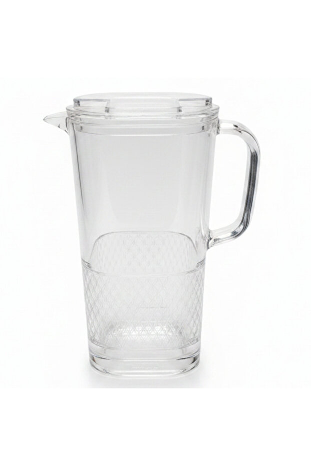 Royal Pattern Designer Clear Acrylic Jug with Elegant Decorative Print – 1.8 Litre