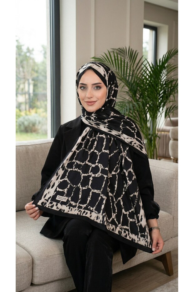 Patterned Soft Shawl - 037 - 2