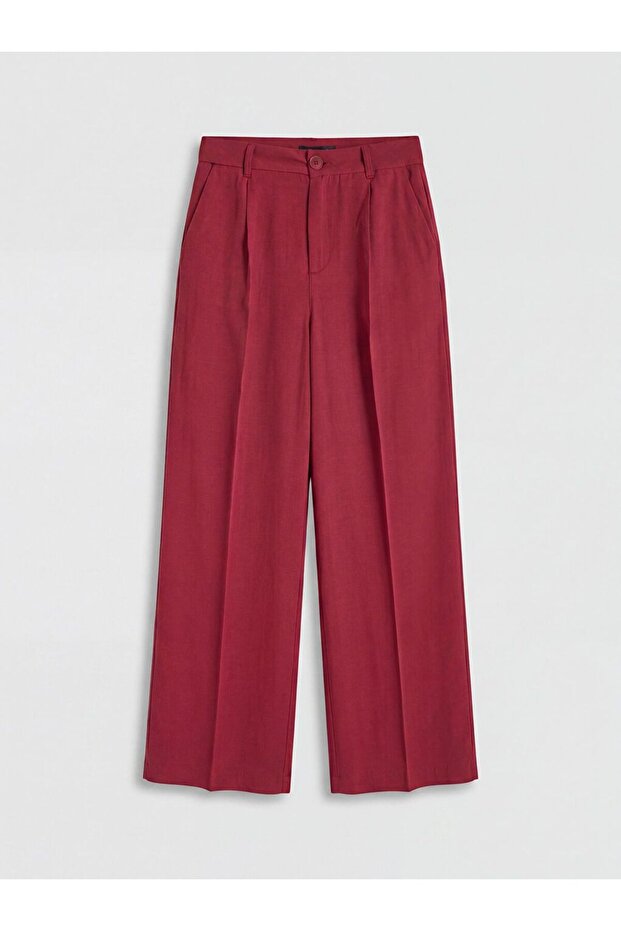 Lcw Vision Linen Blend Women's Pleated Pants