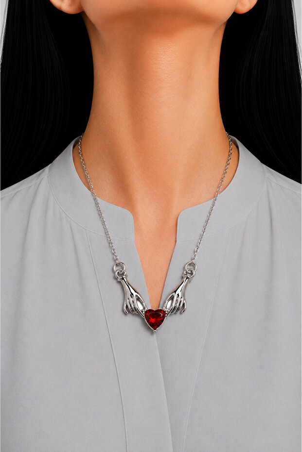 Gothic Necklace Black Chain Gothic Design Women's Necklace Punk Rock Style Accessory