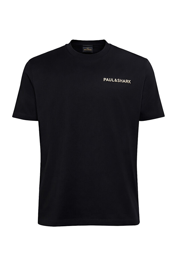 Men's Short Sleeve Crew Neck Relaxed Fit Black T-Shirt