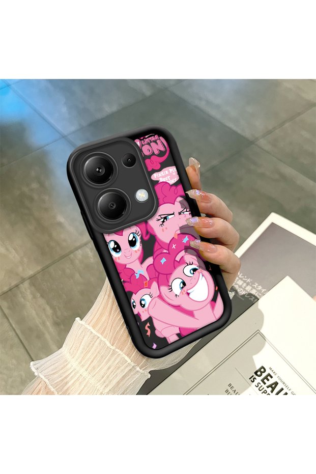 Redmi Note 13 Pro 4g Compatible Black Silicone Case with Shockproof Camera Protection