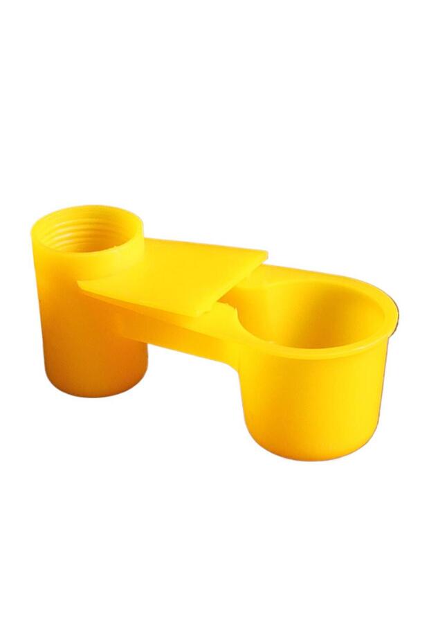 yellow Pet Bird Dove Drinker Bowl Quail Water Cups Bottle Cat Chicken Pigeon Parrot Hamster Double N