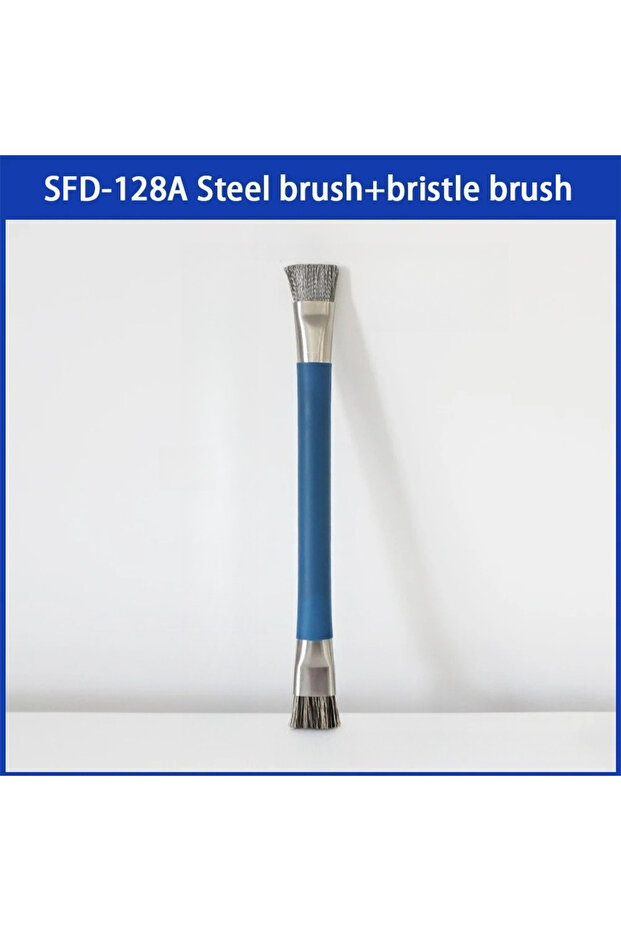 SFD-128A Anti-Static Dual Head Motherboard Brush for Mobile Motherboard Repair, IC Pad Hard Brushing