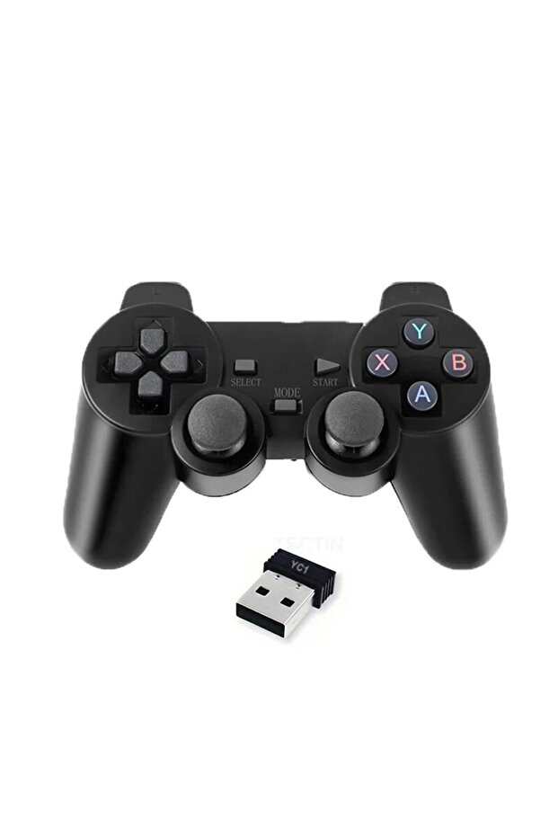 وحدة تحكم لاسلكية للألعاب بتردد 2.4 جيجاهرتز - عصا تحكم USB للكمبيوتر وأندرويد تي في والكمبيوتر الشخصي (قطعة واحدة أو قطعتان)