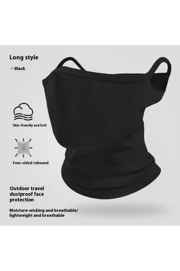 Black2 1Pieces Autumn/Winter Sport Bandana Cycling Bike Hanging Ear Face Cover Reusable Masks Hiking