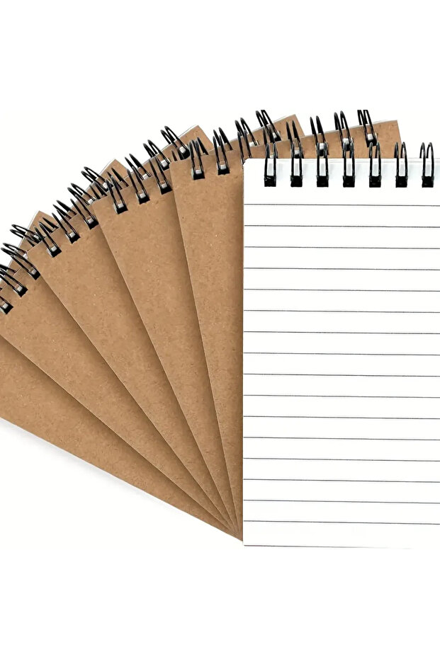 6 pcs 6/12/18 Pcs Pocket Spiral-Bound Notepads Office-Style Mini Notebooks Lined Paper Memos For Hom
