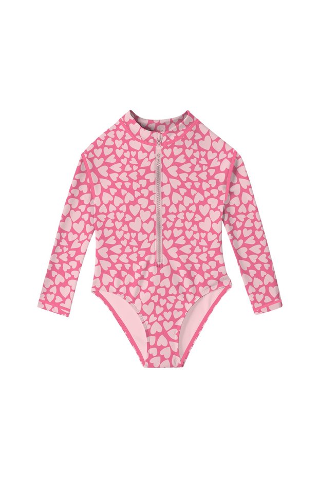 Children's Red Cherish Long Sleeve Swimsuit Swimsuit Sm2611001402
