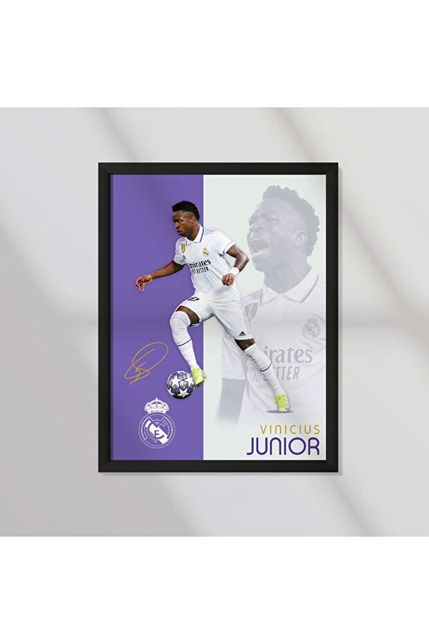 Vinicius Junior, Real Madrid Poster with Frame 30x40cm