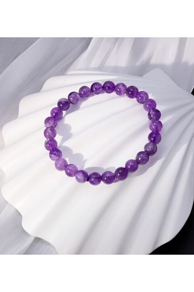 Amethyst Women's Men's Modern Bracelet