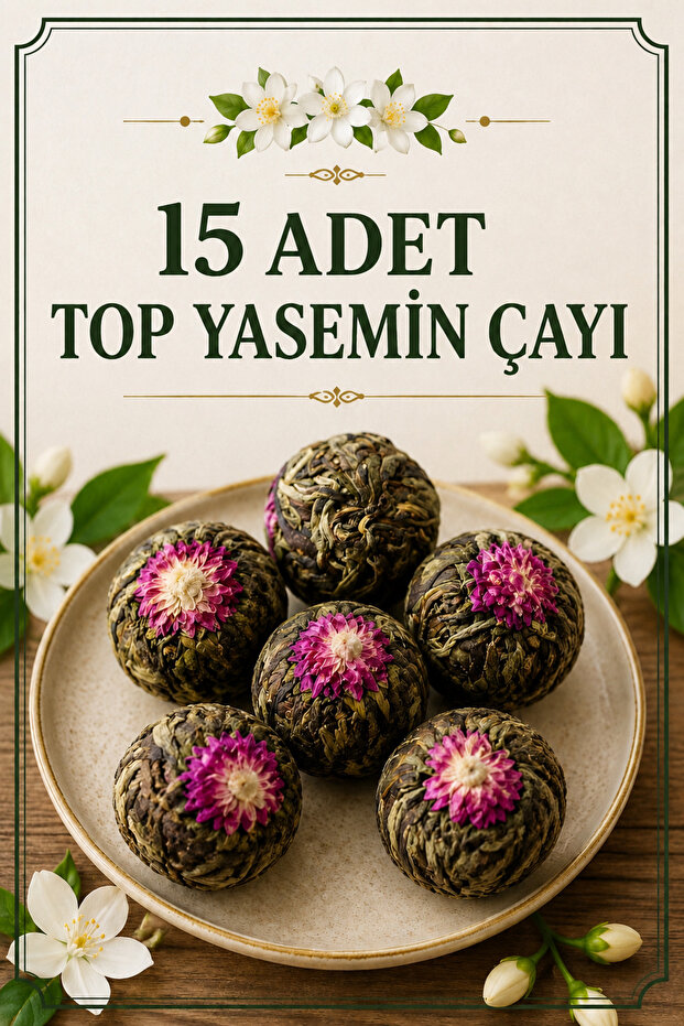 Top Jasmine Tea 15 Pieces – Tea Ball with Blooming Jasmine