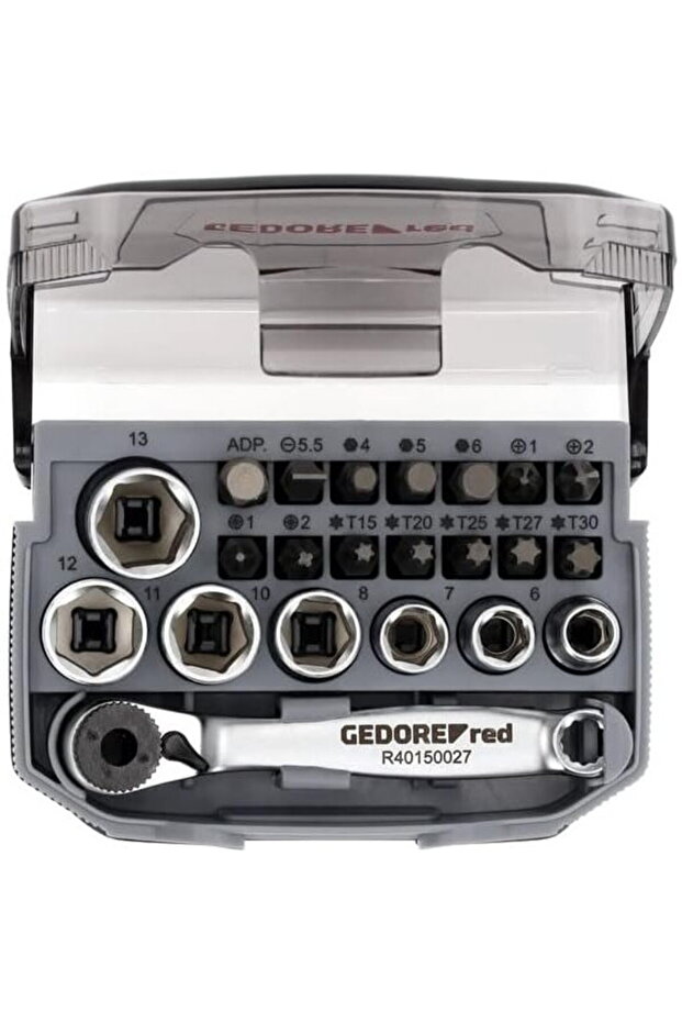 Red Socket Set 1/4 23-pieces - 1