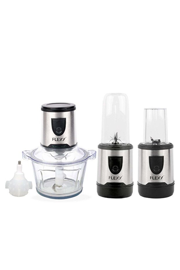Food Processor Electric Chopper Mincer And Blender For Meat And Veggies With Garlic Peeler