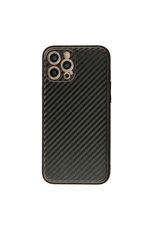 Apple iPhone 12 Pro Case Coco Carbon Silicone - Black