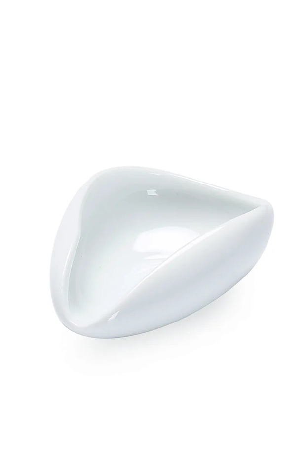 White Coffee Beans Dose Trays Ceramic Pure White Smooth Porcelain Teaspoon Tea Separator Vessel Coff
