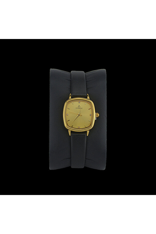 ROUNDED RECTANGLE 9832 L GOLD DIAL - WOMEN'S QUARTZ