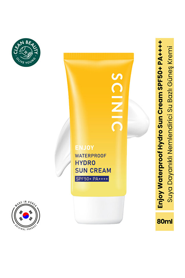 Enjoy Waterproof Hidro Sun Cream Spf50+ Pa++++ Waterproof Moisturizing Water-Based Sun Cream 80ml