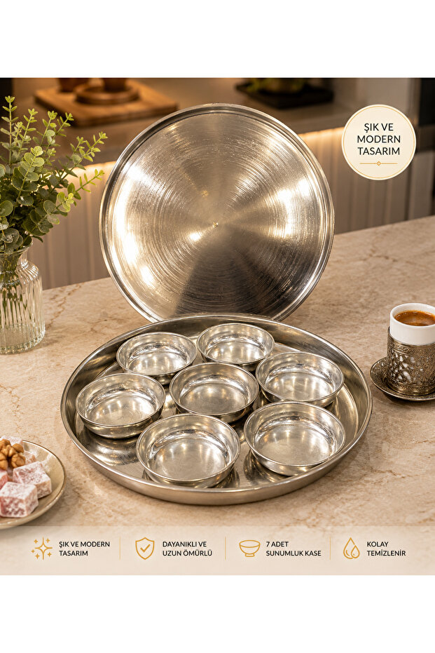 Copper 7-Piece Breakfast Serving Set - 1