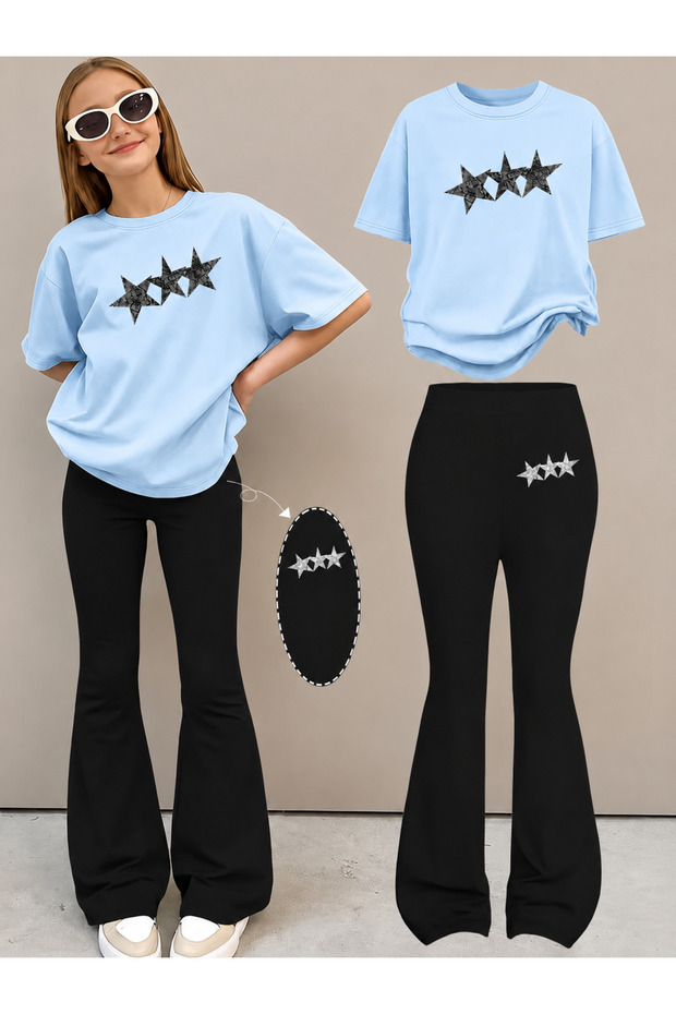Girl's Spanish Style Leggings and T-Shirt Set