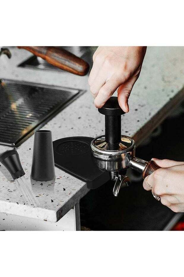 51mm Espresso Tamper Set, Coffee Presser Tool with WDT & Dosing Funnel