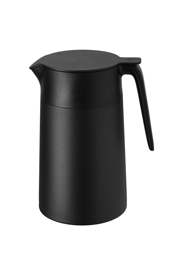 UNDERLÄTTA Vacuum flask, black, 1.2 l