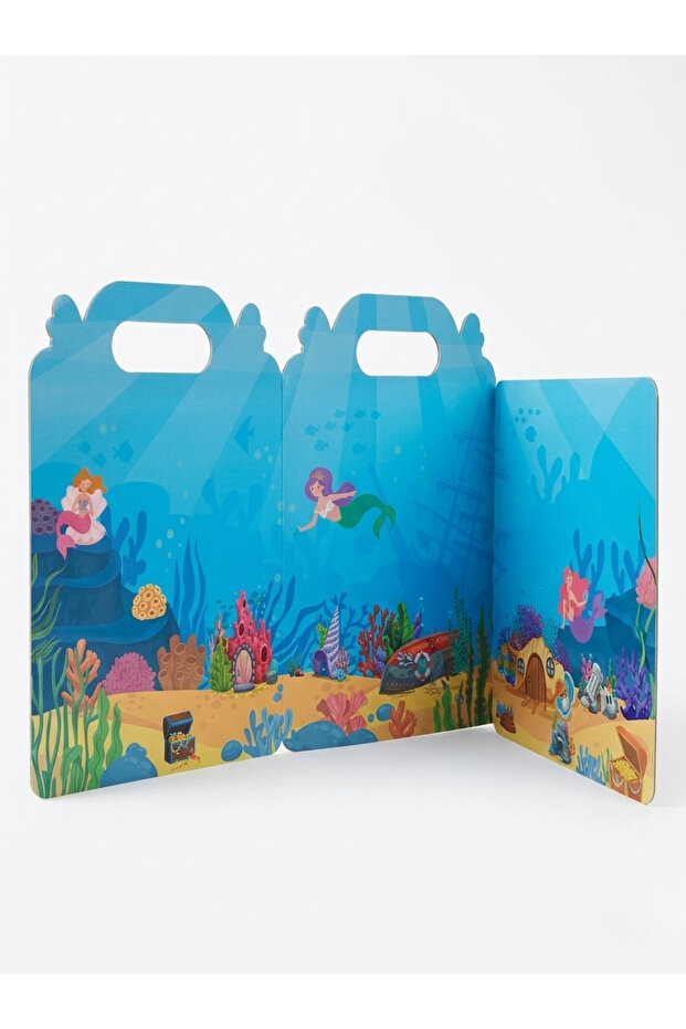Ocean Animals Reusable Educational Sticker Book | Ocean Creatures Shape Matching Activity Set | My First Sticker Album