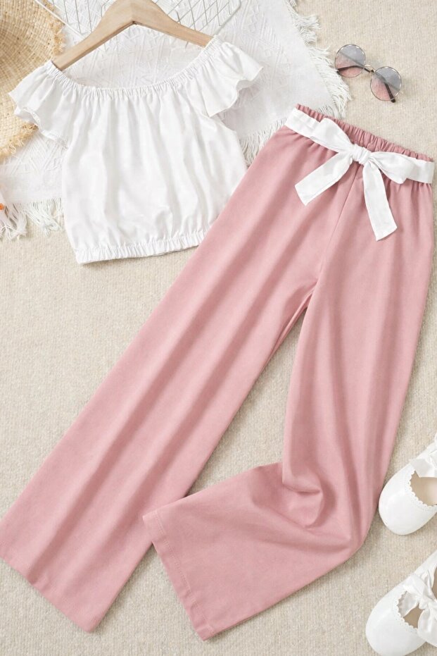 Girl's 2-Piece Combination Woven Summer Sportswear