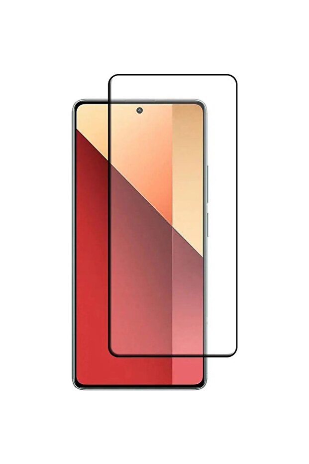 واقي شاشة زجاجي متوافق مع هاتف Xiaomi Redmi Note 13 Pro، مضاد للكهرباء الساكنة والغبار، مع إطار